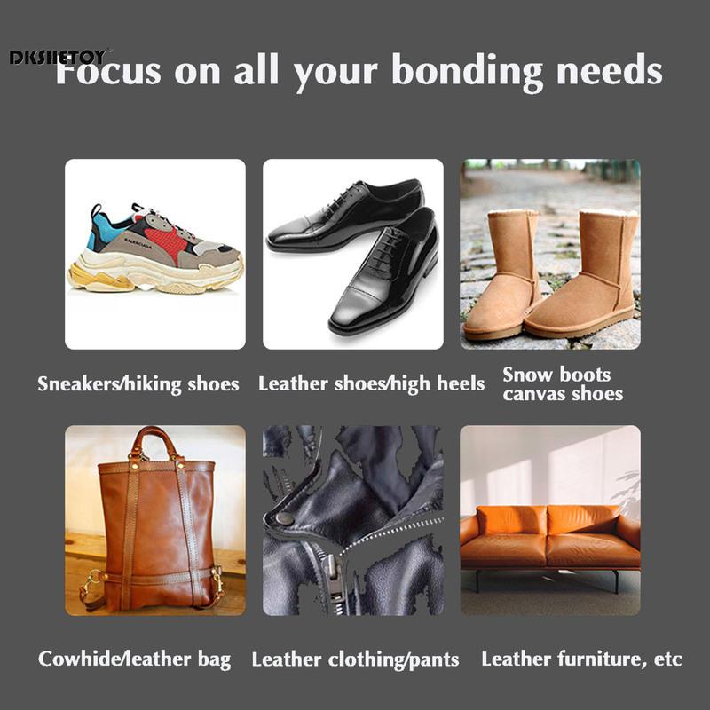 Strong Shoe Repair Glue, Waterproof Adhesive for Sneakers, Leather, Rubber, Wood, Metal, Glass and Fabric