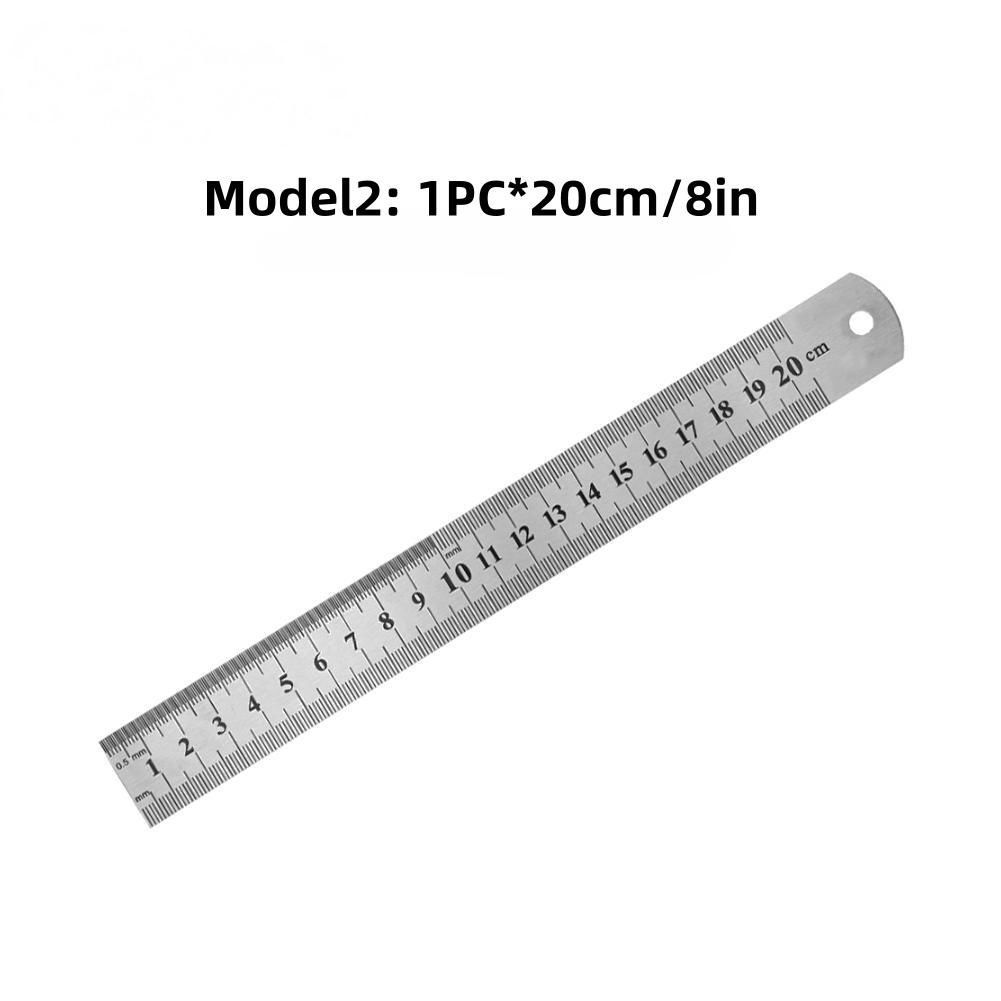 Doppelseitiges 15-50cm/6-20in Verdicktes Edelstahllineal Geeignet für Basteln, Entwerfen, Architekturprojekte und Holzbearbeitung