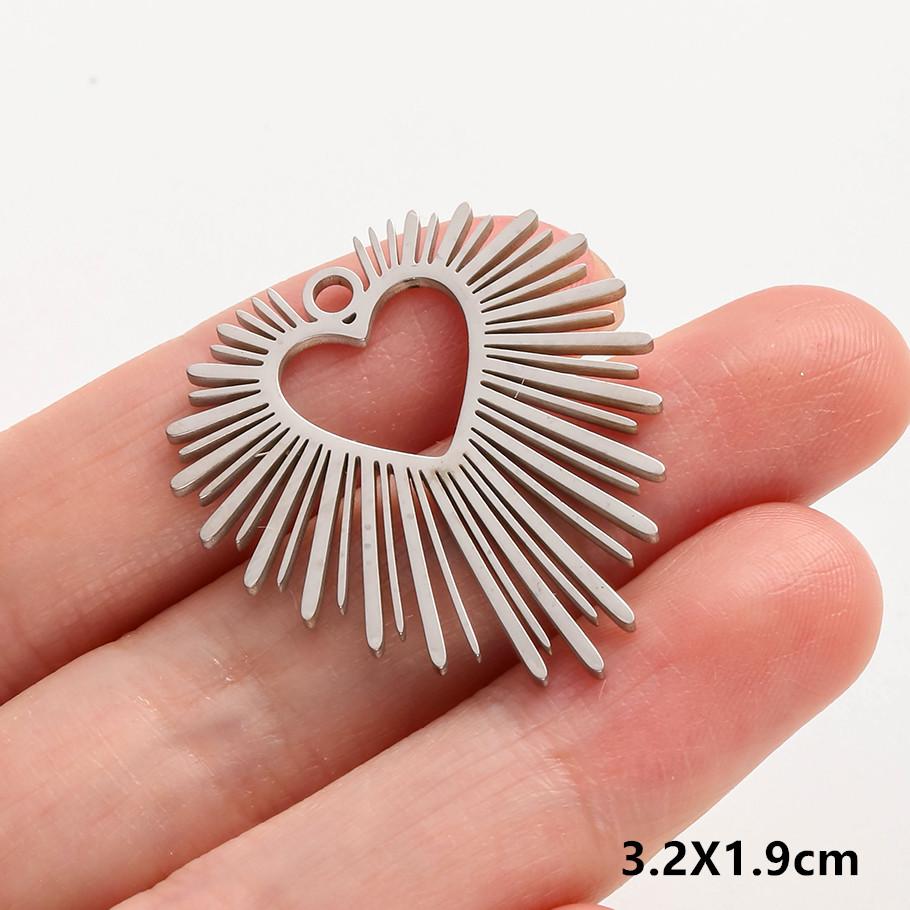 6pcs Fashion Pendant Alien Spaceship Moon Stainless Steel Charms For Jewelry Making Bag Kychain Charm DIY Necklace Earrings Bulk