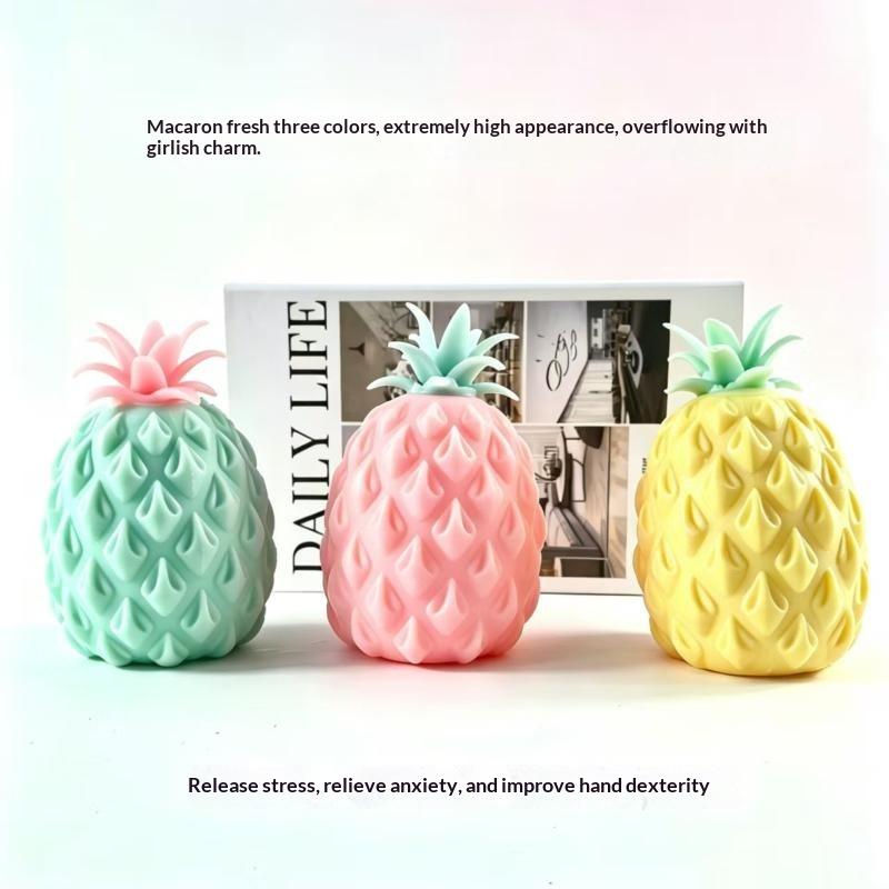 Pineapple Stress Relief Ball Soft Squeeze Toys Water Feeling Squishy Sensory Toys Water Beads Squeeze Fidget Toy Anti Anxiety