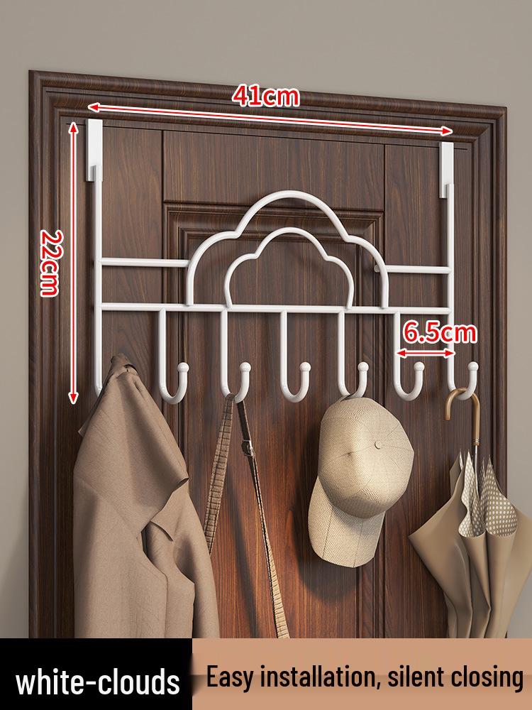 Наддверная вешалка для одежды без сверления Крючки и полка для спальни и кухни 1600₽