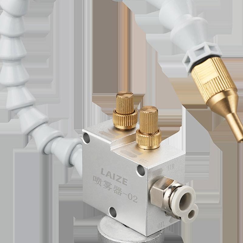 Nebelkühlschmierstoff-Sprühsystem mit Schläuchen für Luftleitung CNC-Drehmaschine Fräsbohrmaschine Anti-Rutsch-Kupfergelenk-Design