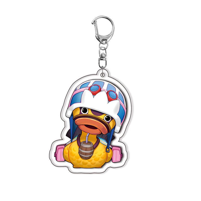 Layer One Piece Acrylic Double-Sided Luffy Keychain Anime Backpack Pendant