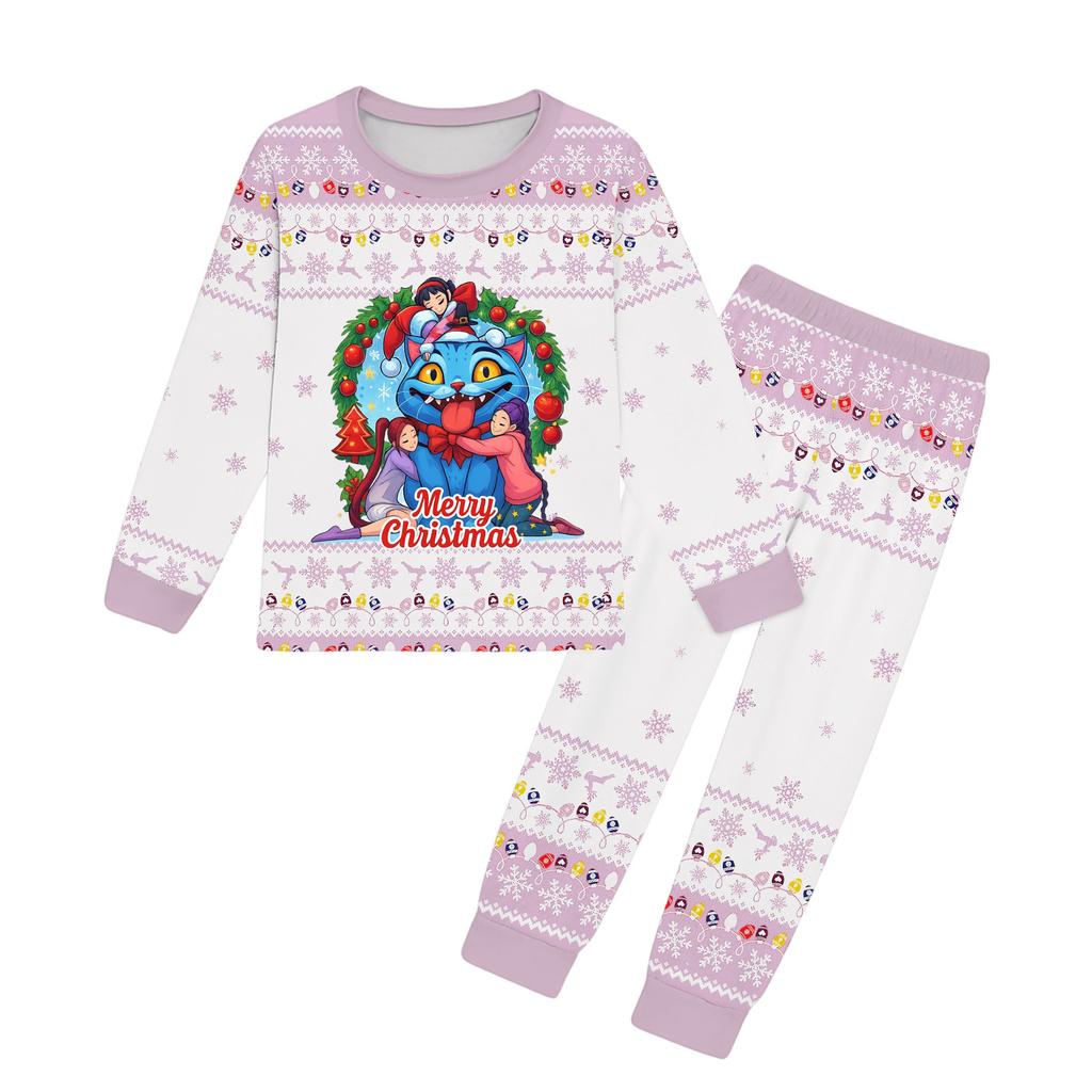 Jentesett Barn T-skjorte 2 stk Langermet Tegneserie Klær Antrekk