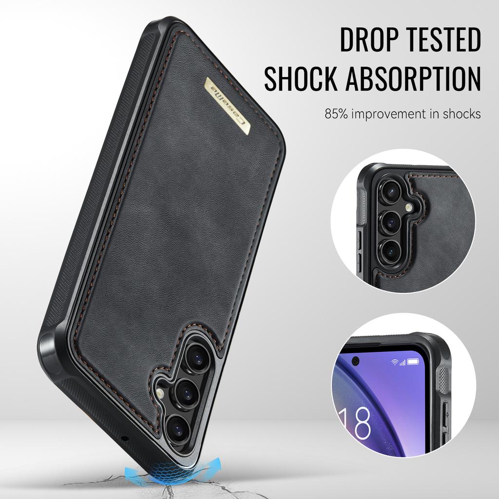 For Samsung Galaxy A54 5G Magnetic Case CASEME ME80 Series Leather PC TPU Phone Cover with Detachable Wallet