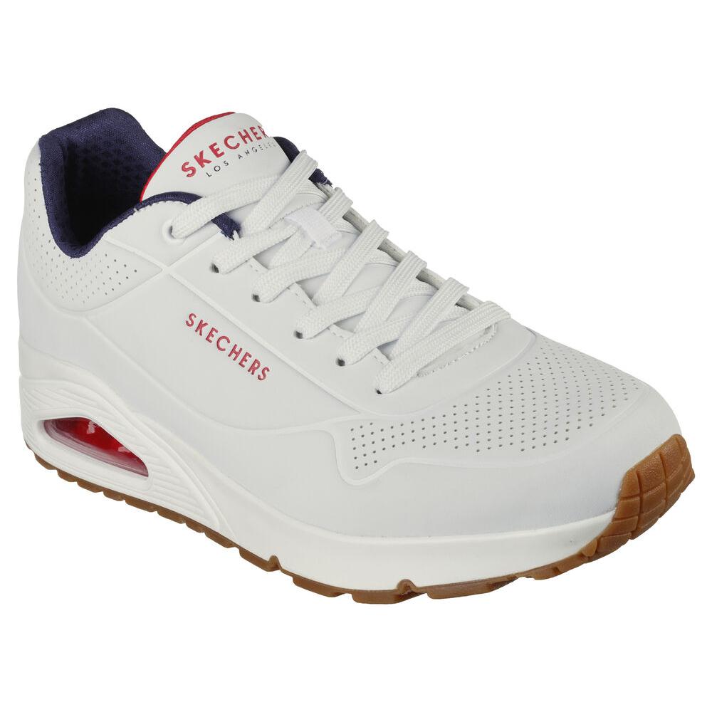 Sneakers Skechers White / Navy / Red Uno Stand On Air