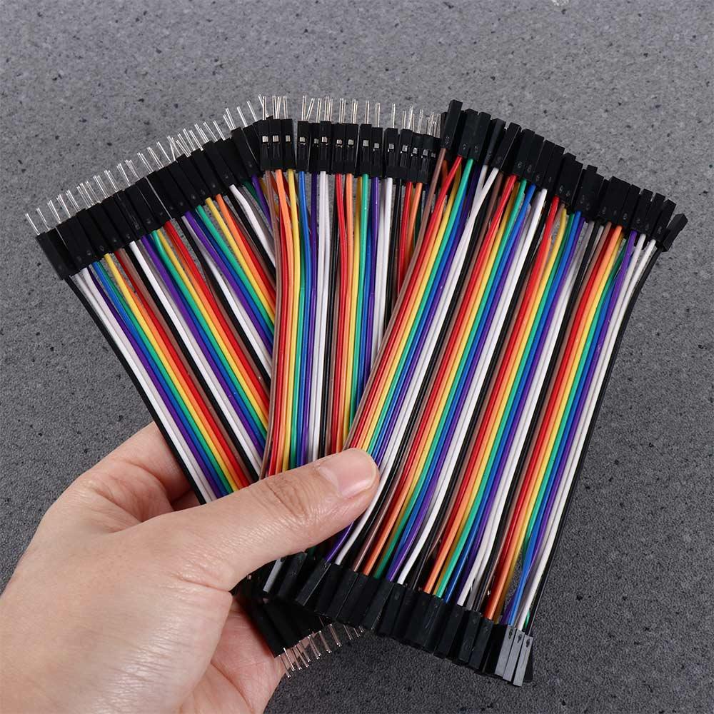 Male To Male Arduino 10cm DIY Breadboard 2.54mm Connector Dupont Cable Jumper Wire Electronic Kit