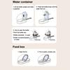 Portable Pet Water Bottle Leak-Proof Water Dispenser with Food Compartment 2-in-1 Travel