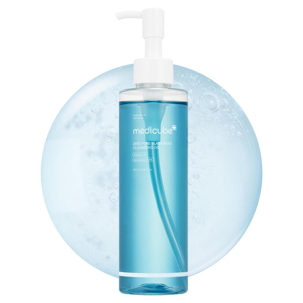 medicube Zero Pore Blackhead Cleansing Oil | Makeup Remover for all skin types, Daily Moisture Facial Cleanser, Low-Irritation | K