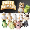 Party Animals Plush Stuffed Violent Beasts Unique Cartoon-style Wild Animal Toys