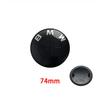 45/74/82mm Hood/Trunk Emblems + 68mm Wheel Hub Covers - Compatible with BMW 3/4/5 Series & X5/X6 (F Series) - Black/White DV1