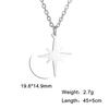 Lemegeton Simple North Star Pendant Necklace Fashion Women's Necklace Stainless Steel Starlight Choker Jewelry Lover Party Gift