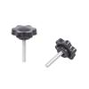 6Pcs Industrial Screws Ergonomic Knob Plastic Tighten Bolt Knob Hexagonal Head Handle Hand Screw Plastic Tighten Bolt