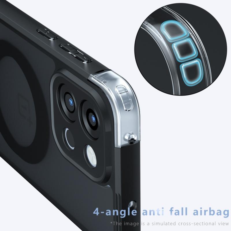 Für OnePlus 13 13T Fusion Neo Stylus Hülle Matt Magsafe Sturzsicher Eingebauter Airbag Nicht vergilbende Hülle