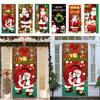 Atmosphere Arrangement Door Banner Background Window Sign Banners Fashion Fabric Flag  Christmas