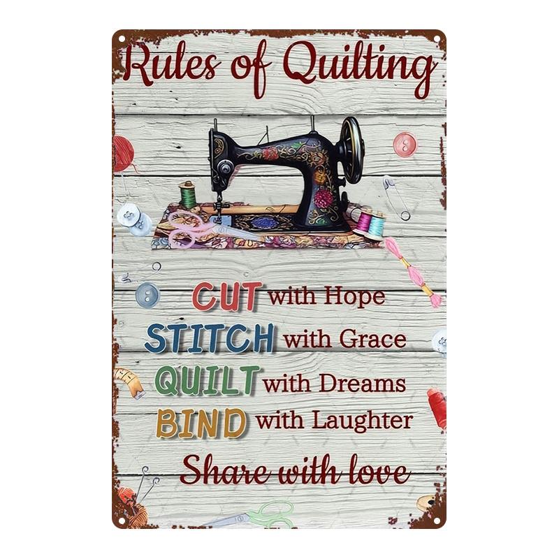 An X Inch Aluminum Sign for The Kitchen Showcasing a Vintage Design of a Woman with a Cooking Pot And The Phrase DonT Ma