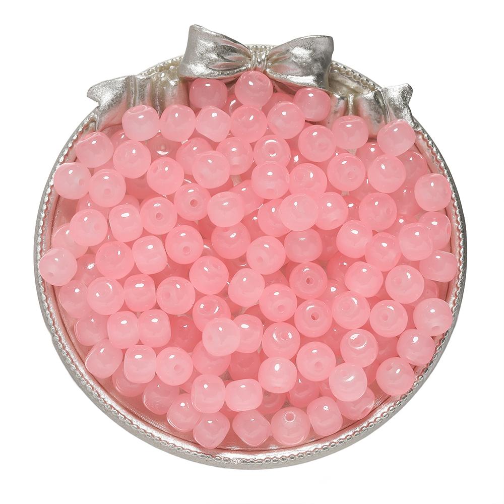 20-50pcs/lot Jelly Flat Round glass Beads Bracelet Spacer Beads For DIY Handmade Charm Jewelry Making Findings Wholesale