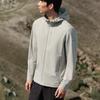 Anta Comfortable Casual Simple Hooded Zipper Lightweight Jacket Men Jacket Light-Gray Green 152520615-2