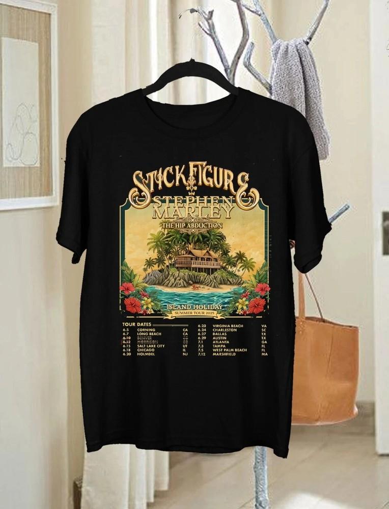 NEW Stick Figure Band 2025 Tour Dates Short Sleeve T Shirt Unisex T-Shirt XL