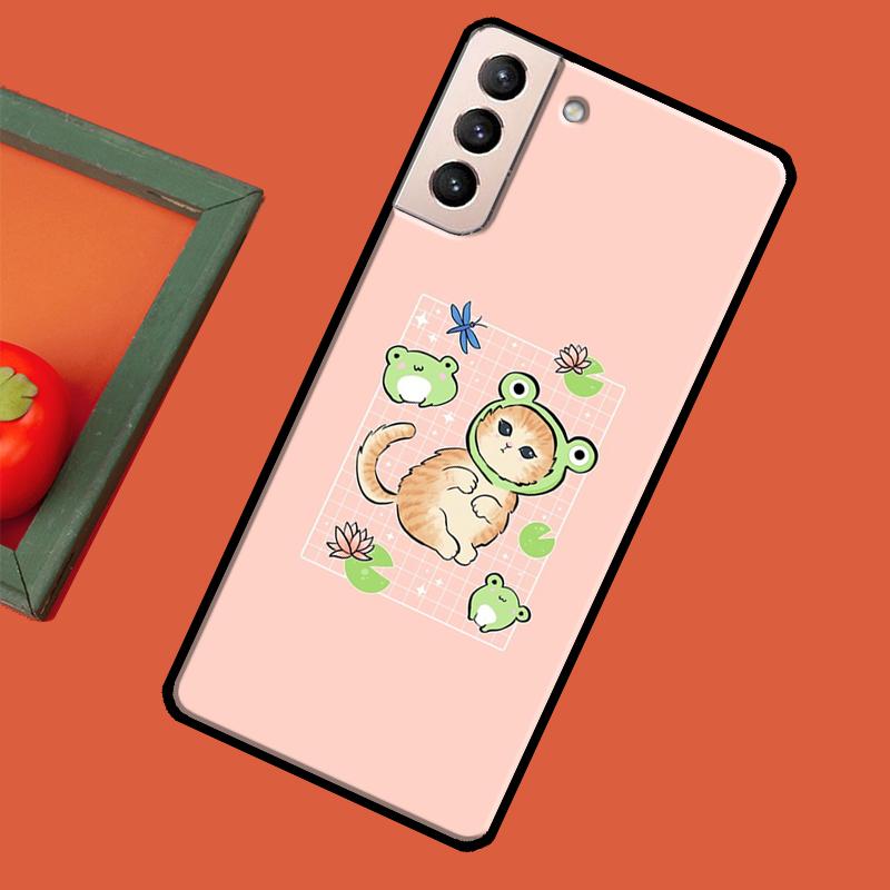 Cottagecore Frog Mushroom Moon Witchy Case For Samsung Galaxy S23 S22 Ultra S20 FE S21 Ultra Note 20 S9 S10 Note 10 Plus Coque