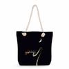 Multifunctional Cute Cat Printed Thick Rope Shoulder Beach Bag Casual Large Capacity Handbag 7608 KTB