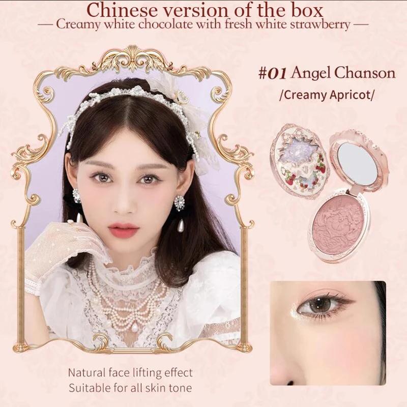 Flower Knows Erdbeer Rococo Serie Geprägtes Rouge 5g Rougepuder Berry Mary Rougepalette Make-up Professionell