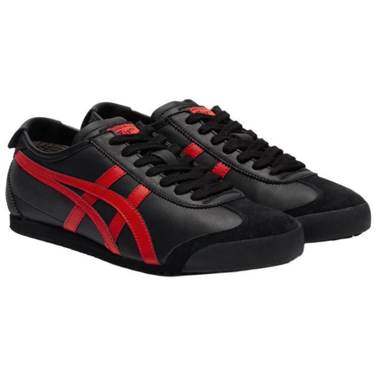 ONITSUKA TIGER Mexico 66 Μαύρο Κλασικό Κόκκινο Unisex Αθλητικά Παπούτσια 1183C102-004