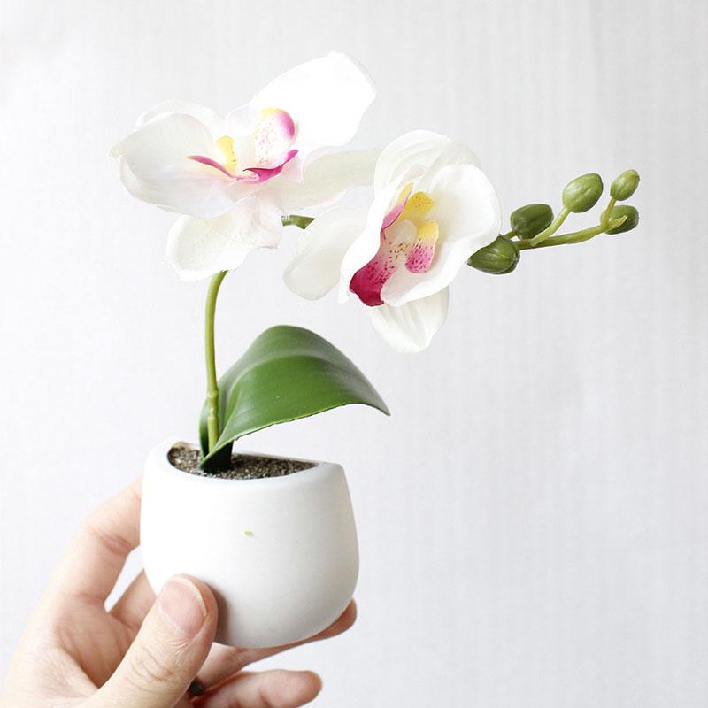 YO CHO Artificial Flower Fridge Sticker Succulent Plant Fridge Chalkboard Magnetic Bonsai Orchid Plants Lavender Home Wall Decor