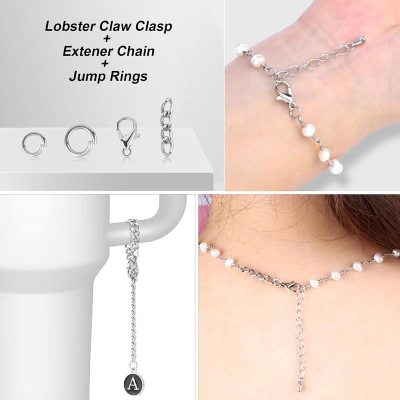 523PCS Keychain Making Kit Alloy Components for DIY Jewelry Crafts Personalized Accessories Projects