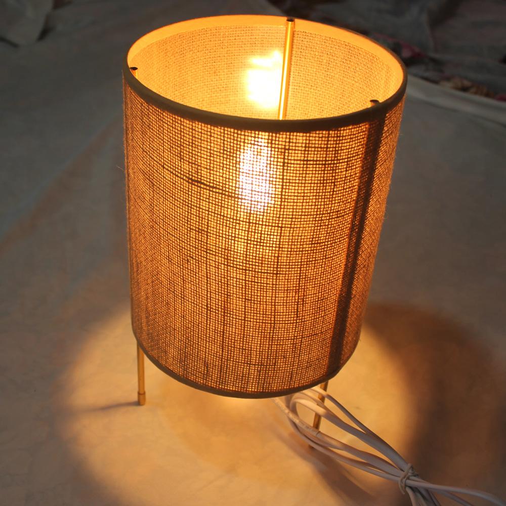 Lampa biurkowa Rattan Art Handmade Sypialnia Gabinet Łóżko Dekoracja Mała Lampka Nocna Nordic Kreatywność Wystrój Domu Lampa Łóżkowa