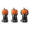 Halloween Resin Pumpkin Desktop Decoration, Halloween Jack-O-Lantern Sculpture Statue Desktop Decoration Desktop Collection Statue