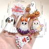 6/18pcs 2D Flat Cute Acrylic Pendants Charms Handmade Key Chain Decor DIY Craft Making Accessories Halloween Gift Decoration
