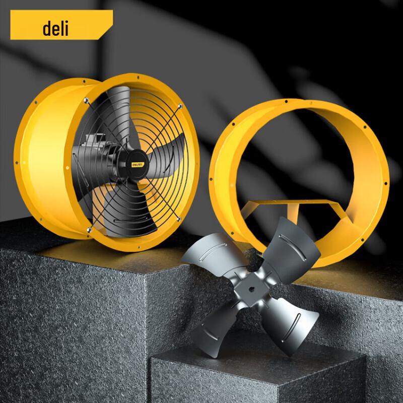 Deli DL-SF2.5-4D-W1 Duct Axial Fan CN plug (adapter included)