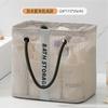 Nylon Mesh Laundry Basket with Handle Breathable Folding Portable Dirty Clothes Organizer Bags Large Capacity Toys Storage Bag