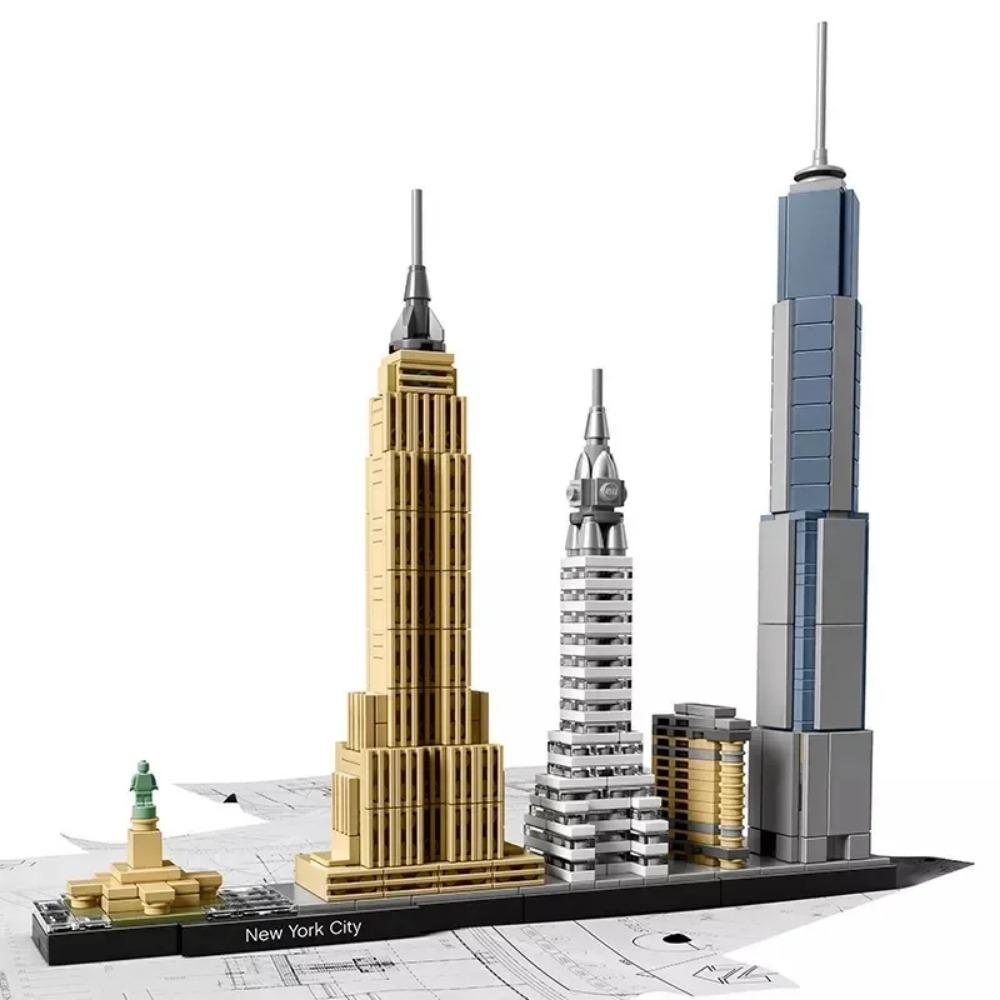 New York London Pairs Dubai Lanmark City Skyline Building Blocks 21052 21044  21028  21034 21032 21027 Construction Bricks Set