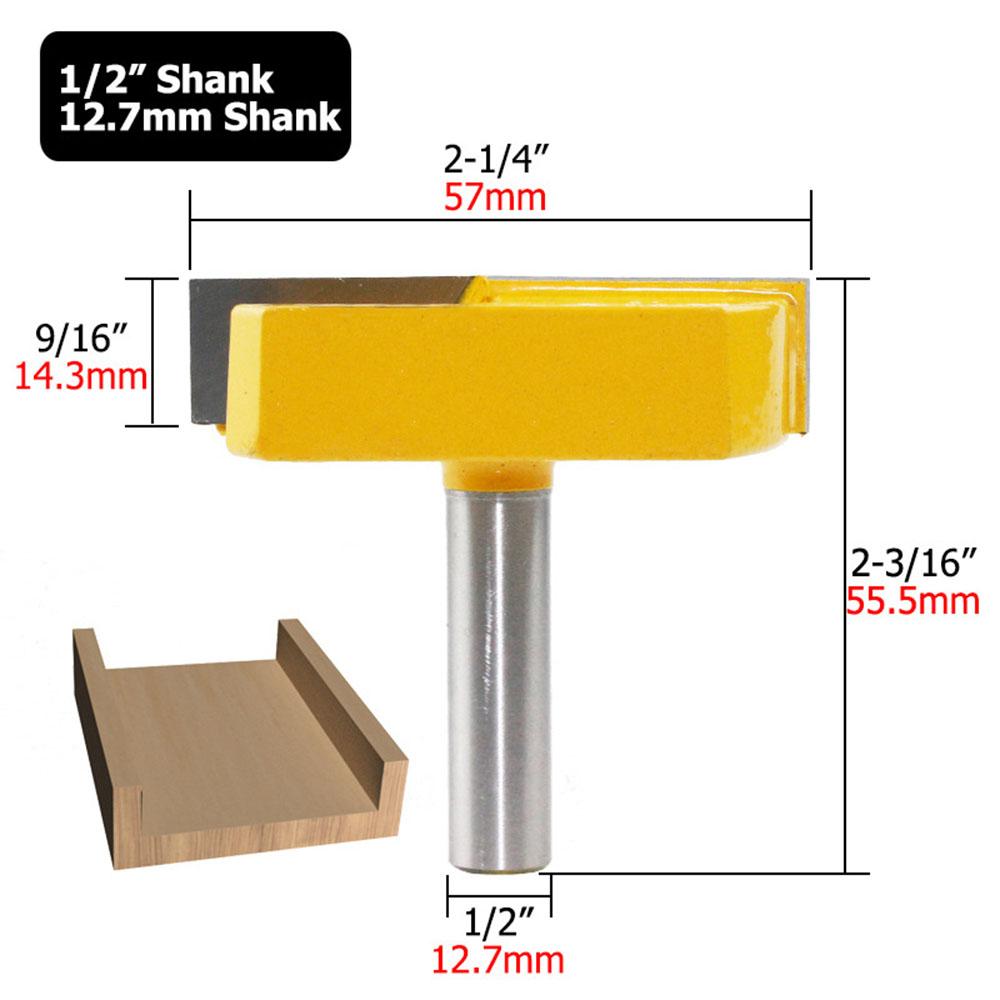 Cleaning Bottom Router Bits with 1Celsius2inch Shank Cutting Diameter for Planing Router Bit