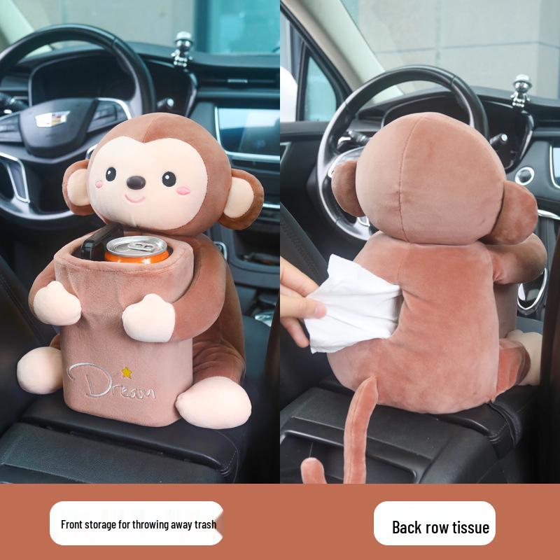 

Креативный автомобильный подлокотник, коробка для салфеток и мусорное ведро - милый аксессуар для автомобиля, популярный в интернете