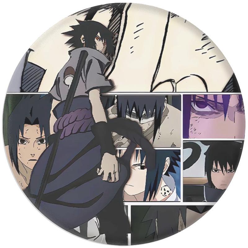 Naruto 20th Anniversary Badge Mirror Keychain Pendant by Star River Animation