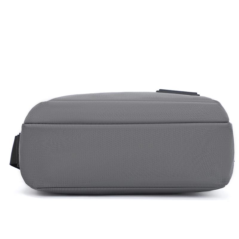 Men's Oxford Cloth Crossbody Bag - Slim Multi-Zip Shoulder Bag for Daily/Commute (3 Color Options)