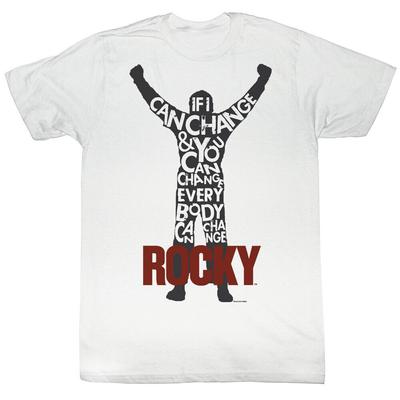 Rocky Winner Weißes Unisex-T-Shirt