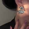 Delicate Ginkgos Leaf Earrings Alloy Fashion Accessories Party Wedding Ear Studs Suitable for Casual or Formal Occasions