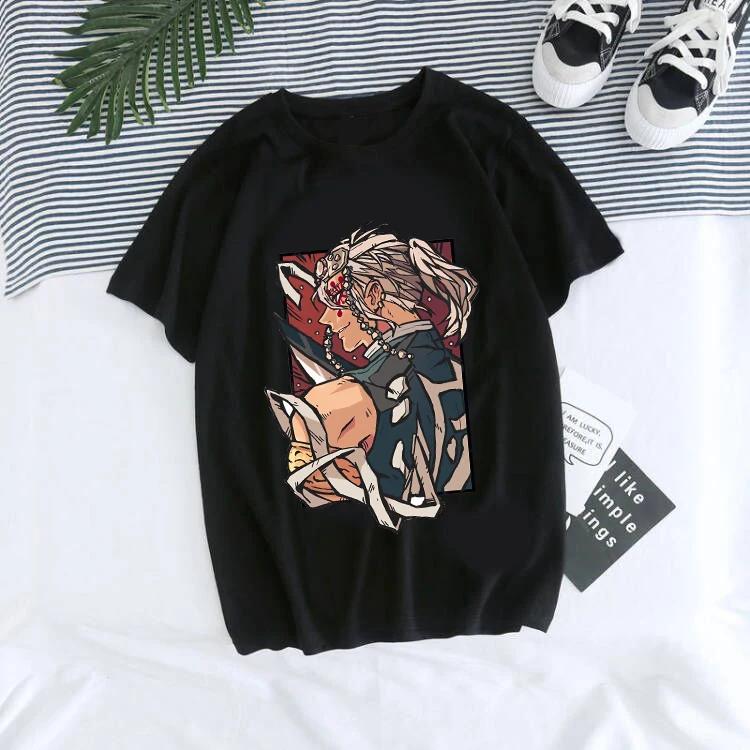 Unisex's T-Shirt Kaus Grafis Anime Demon Slayer Uniseks Tanjirou Kamado Kaus Wanita Kimetsu Kaus Wanito Printed Harajuku T-shirt