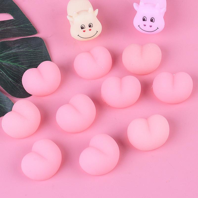 10/30/50 Fun Butt Mochi Squeezable 3D Stress Relief Peach Butt Stickers For Phone Decoration Accessories Toys