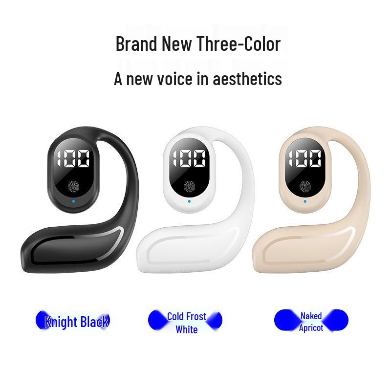 FN-98 Air Conduction Sports Earphones: Long Battery Life, Bluetooth, Digital Display, Non-In-Ear
