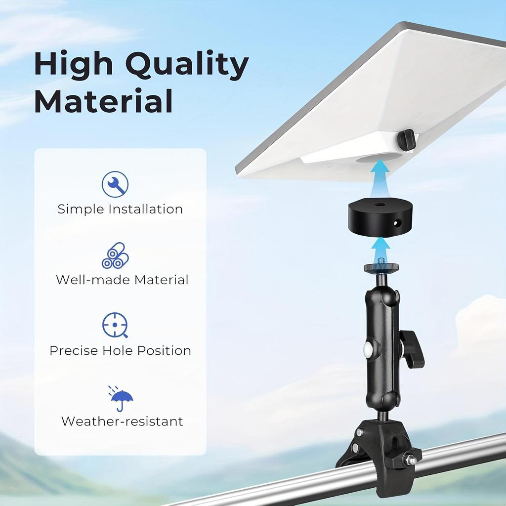 Universal Aluminum Adapter for Mini Tripod Mounts (24/25/26 Models) - Compatible with Strong Clamps