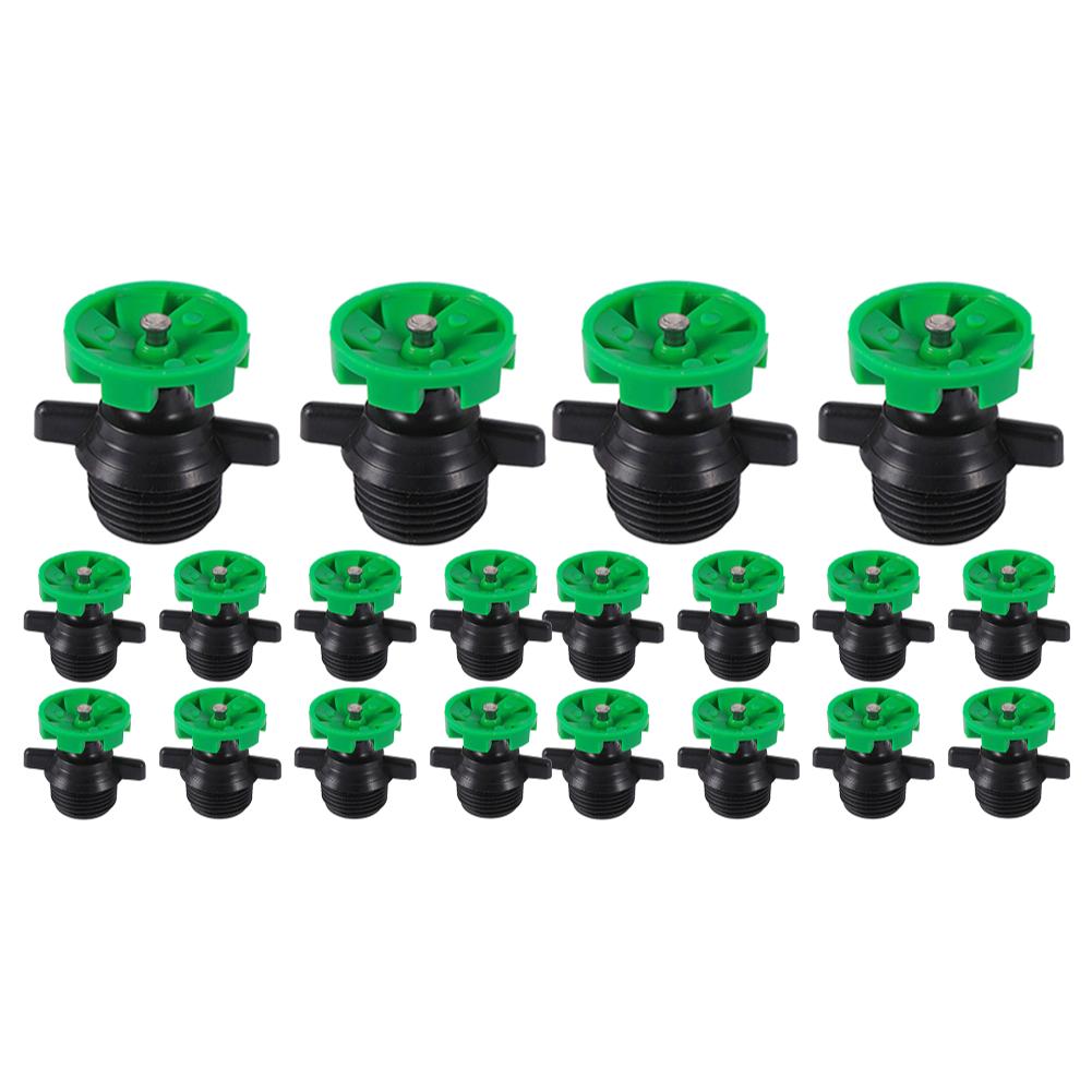 50/10pcs 360 ° Rotating Irrigation Nozzle 1/2 Inch Male Thread Watering Sprinkler Automatic Drip Irrigation Drippers For Garden