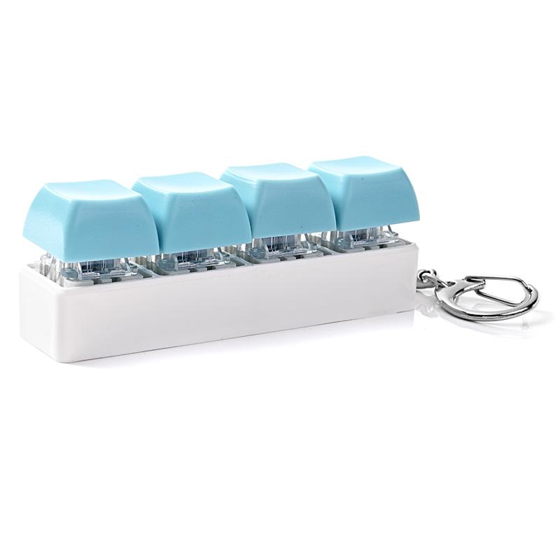 Stress Relief Keychain: Creative Squeeze Button Toy & Fun Gadget Pendant
