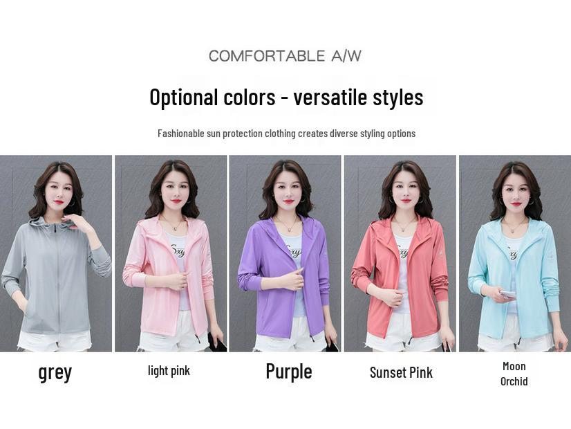 Women's Summer 2023 Sun Protection Lightweight Loose-Fit Jacket