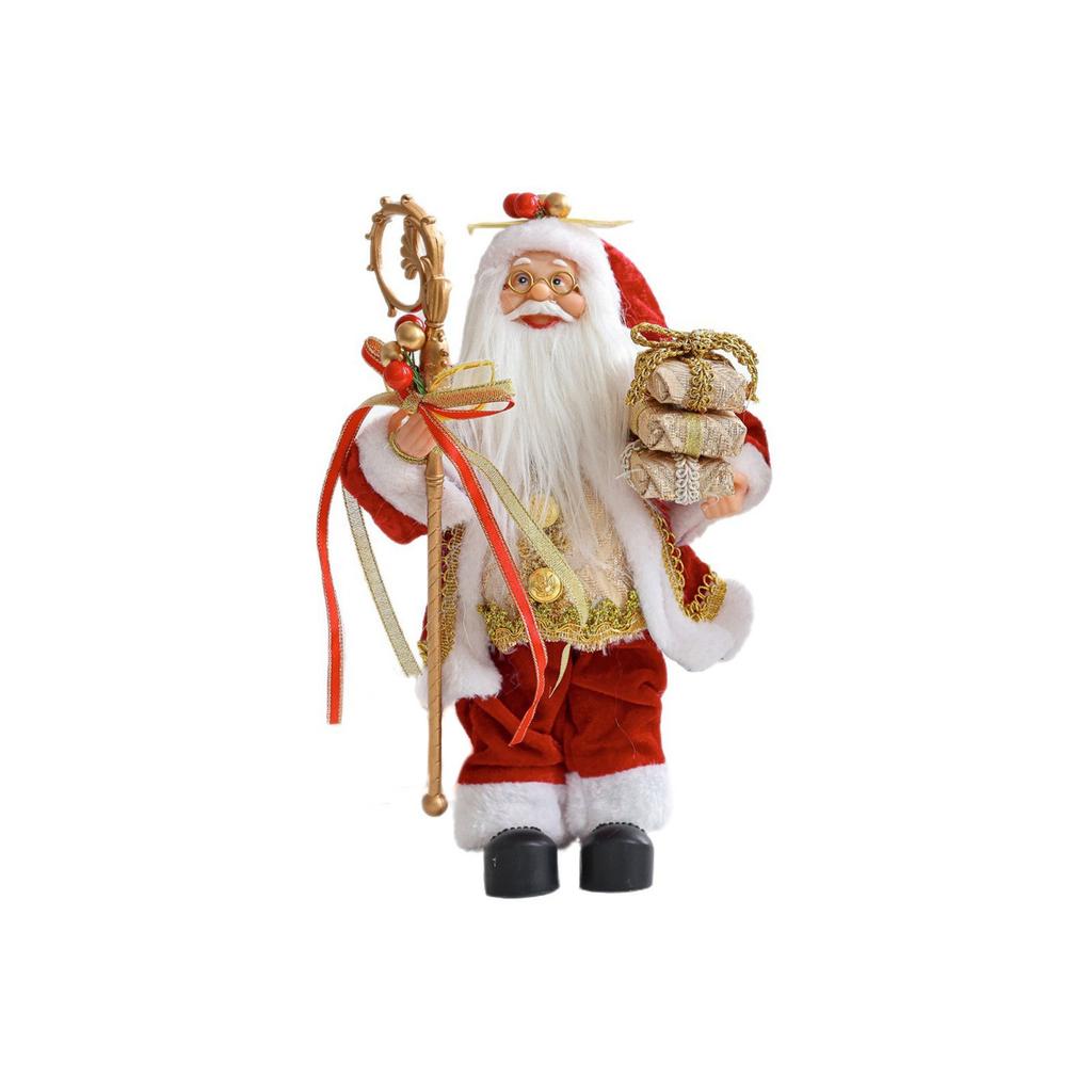 Includes 11.8-inch  Decorations And Christmas Standing Statue Decorations With Gift Bags. These Are Great Choices For New Year Or Christmas Decoratio