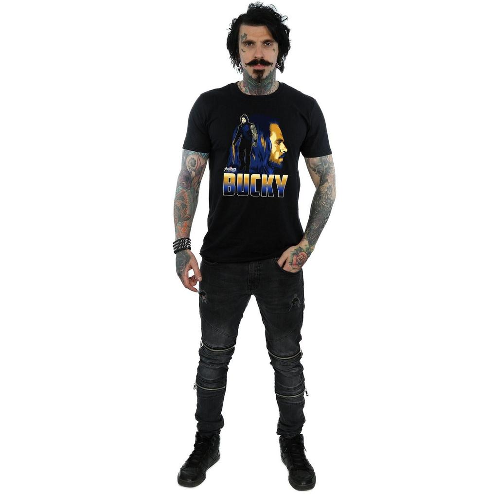 Avengers Infinity War Baumwoll-T-Shirt „Bucky Barnes“ für Herren